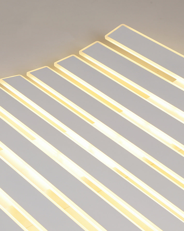 Plafonnier Rectangulaire Moderne à Grille Lumineuse