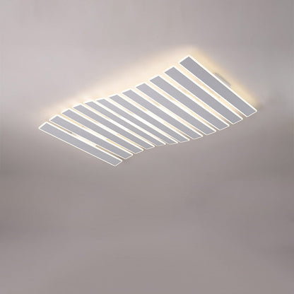 Plafonnier Rectangulaire Moderne à Grille Lumineuse