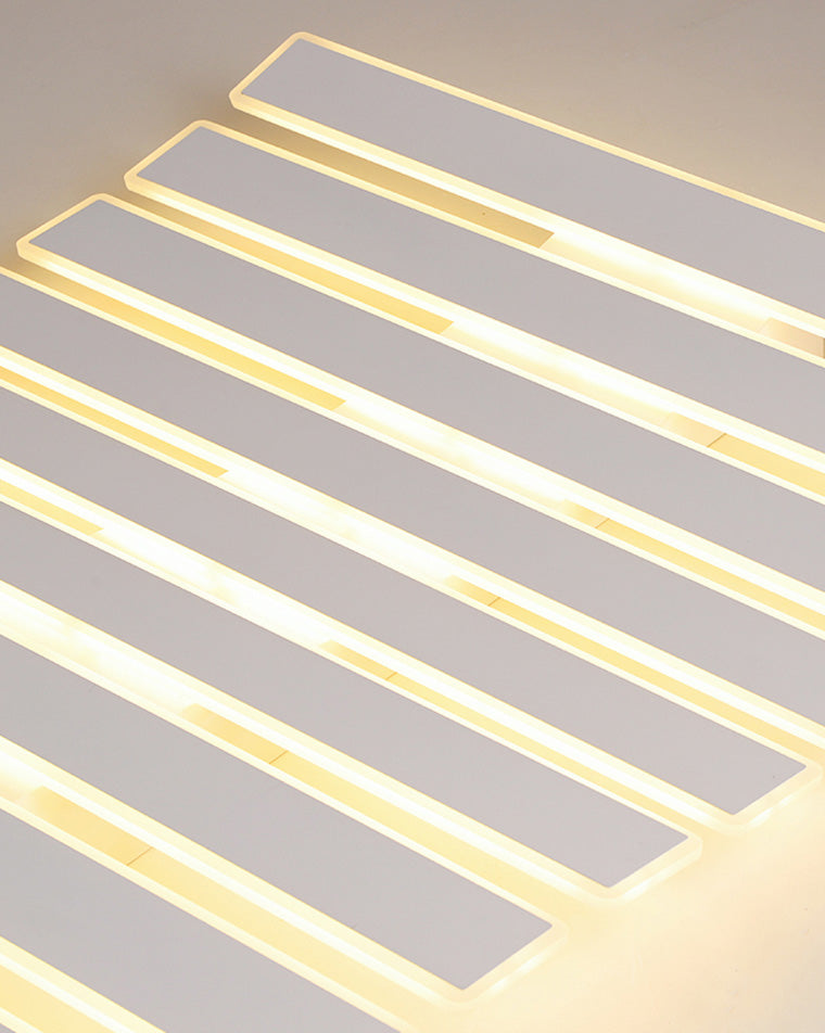 Plafonnier Rectangulaire Moderne à Grille Lumineuse