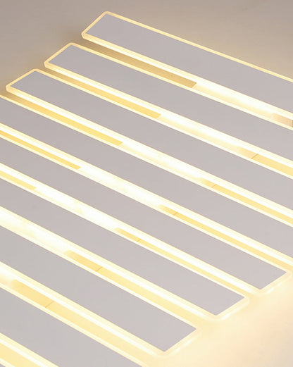 Plafonnier Rectangulaire Moderne à Grille Lumineuse
