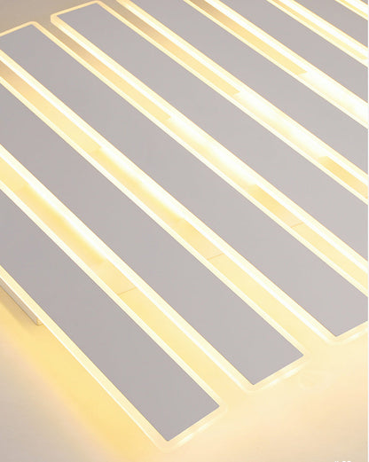 Plafonnier Rectangulaire Moderne à Grille Lumineuse