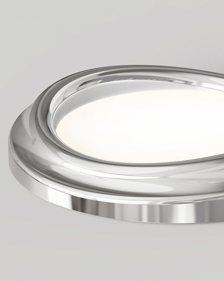 Plafonnier Rond Chromé
