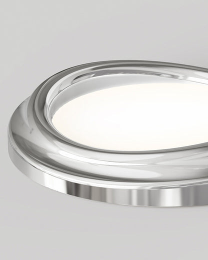 Plafonnier Rond Chromé
