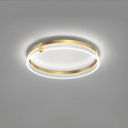 Plafonnier Rond LED Finition Dorée ou Noire