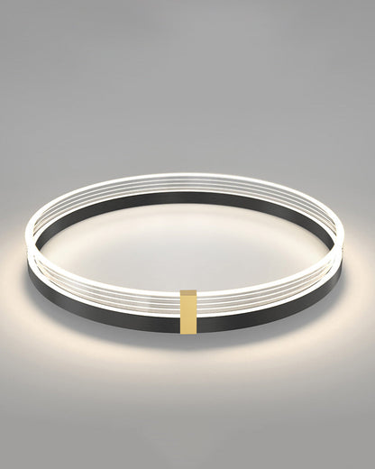 Plafonnier Rond LED Finition Dorée ou Noire