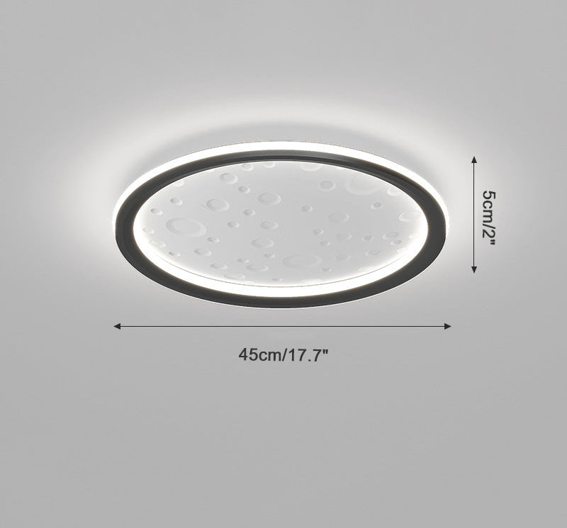 Plafonnier Rond Lune Épurée