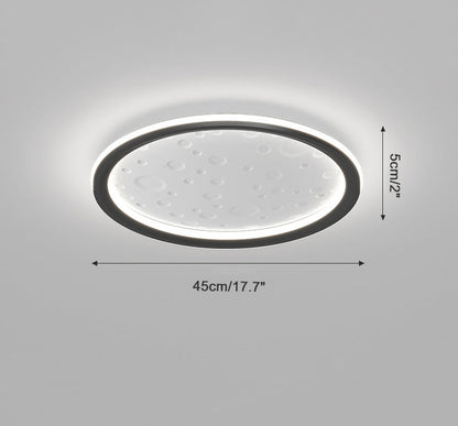 Plafonnier Rond Lune Épurée
