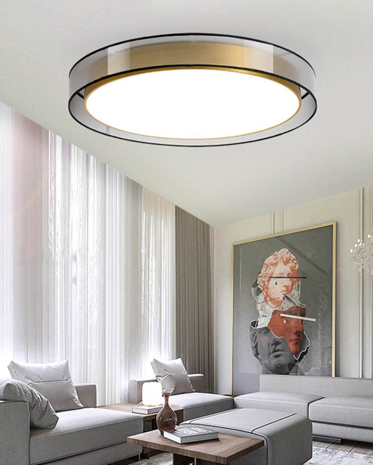 Plafonnier Rond en Tissu – Ø40 à 60 cm