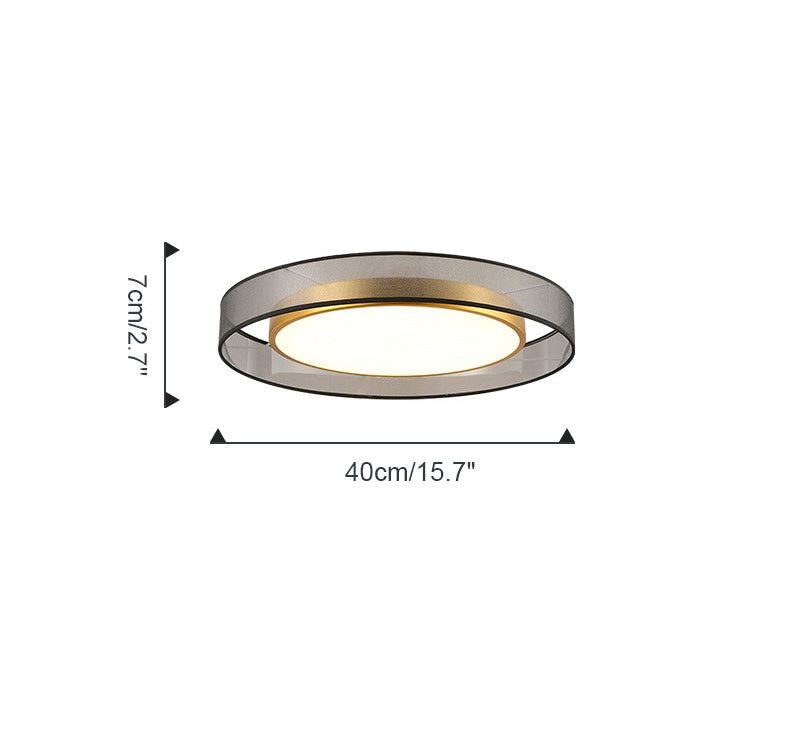 Plafonnier Rond en Tissu – Ø40 à 60 cm