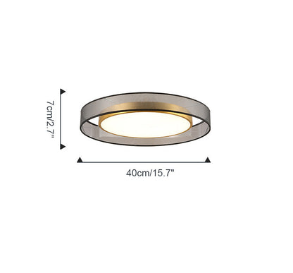 Plafonnier Rond en Tissu – Ø40 à 60 cm