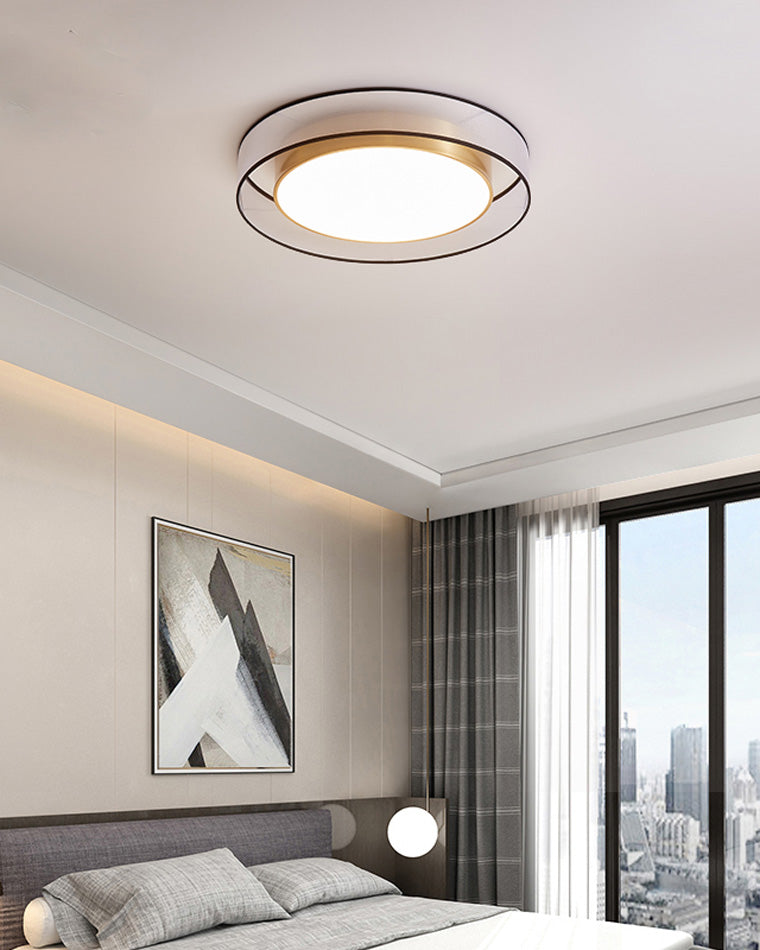 Plafonnier Rond en Tissu – Ø40 à 60 cm