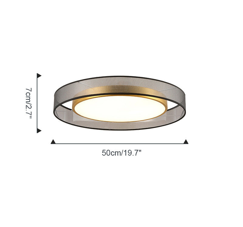 Plafonnier Rond en Tissu – Ø40 à 60 cm