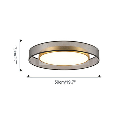 Plafonnier Rond en Tissu – Ø40 à 60 cm