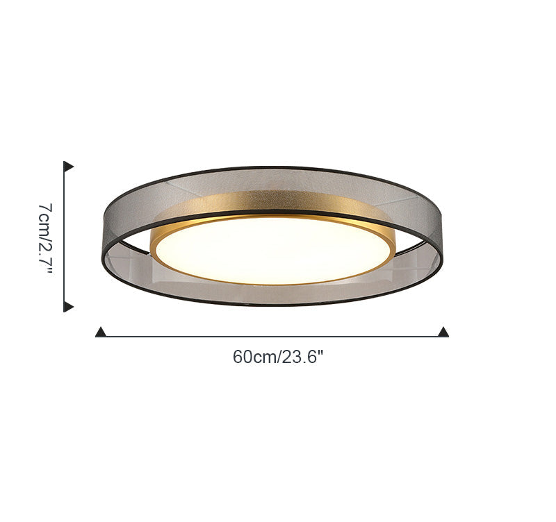 Plafonnier Rond en Tissu – Ø40 à 60 cm