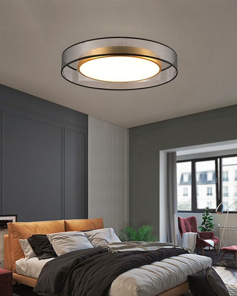 Plafonnier Rond en Tissu – Ø40 à 60 cm