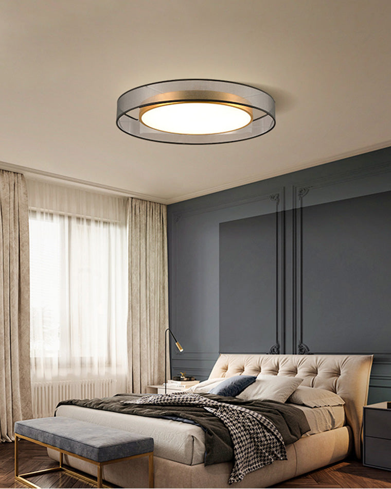 Plafonnier Rond en Tissu – Ø40 à 60 cm