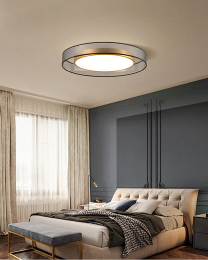Plafonnier Rond en Tissu – Ø40 à 60 cm