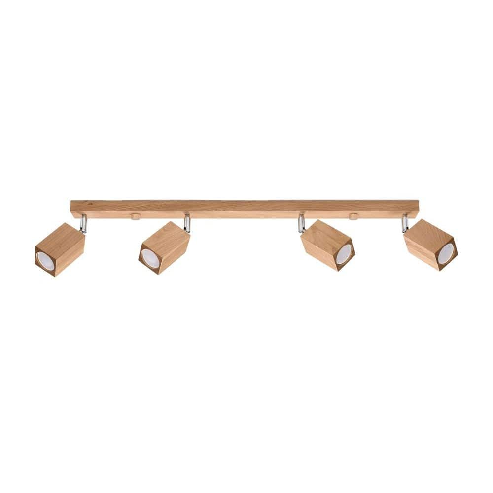 Plafonnier Spots Orientables en Bois
