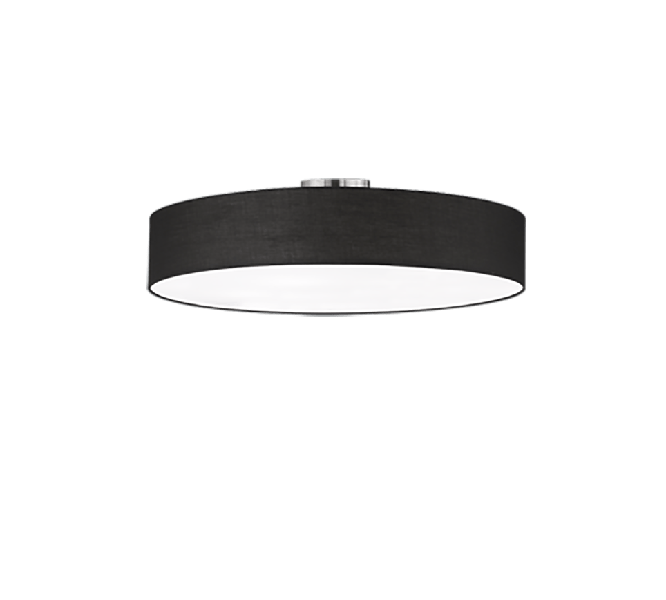 Plafonnier Tissu Noir