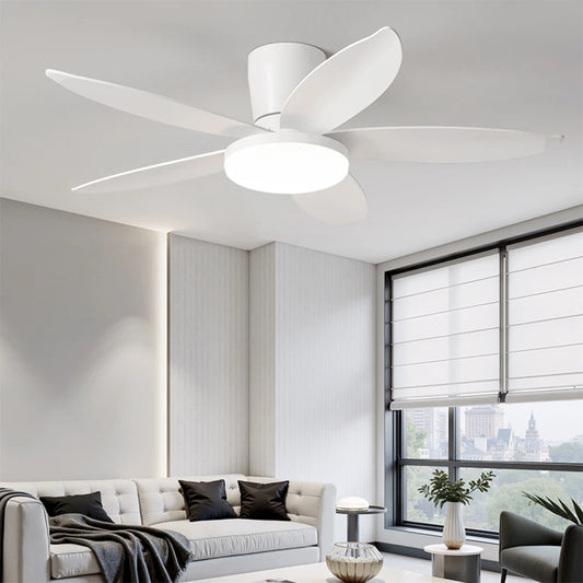 Plafonnier Ventilateur Blanc pour Salon