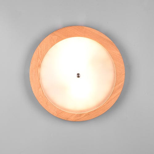 Plafonnier Verre Et Bois
