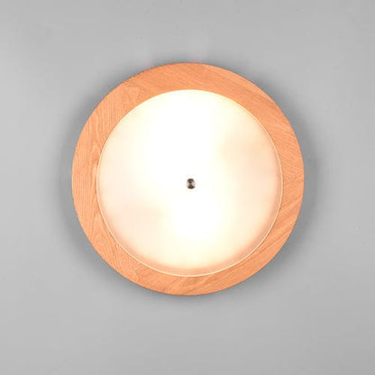 Plafonnier Verre Et Bois