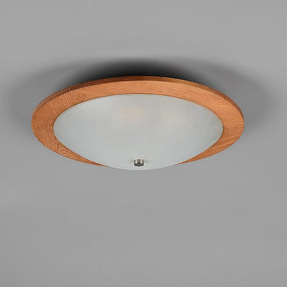 Plafonnier Verre Et Bois