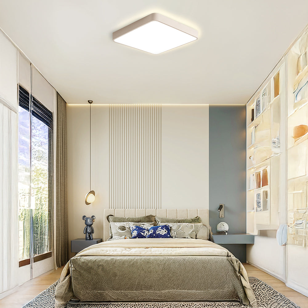 Plafonnier Design Élégance LED - Lumière Douce pour Salon 16