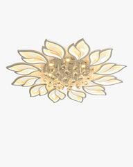 Plafonnier Encastré Cristal Fleurs Élégantes