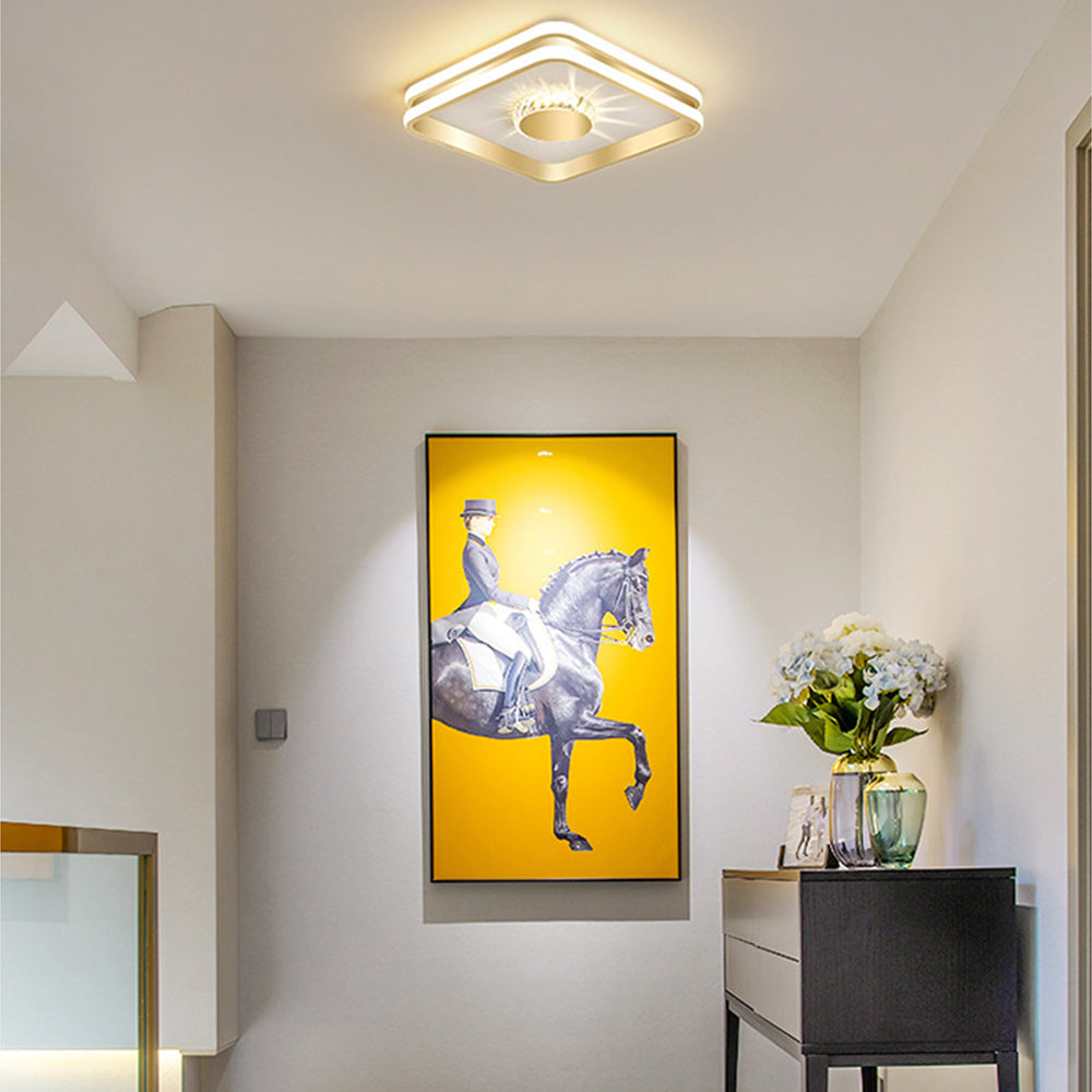 Plafonnier LED Cristal Éclat - Élégance Moderne pour Salon 10