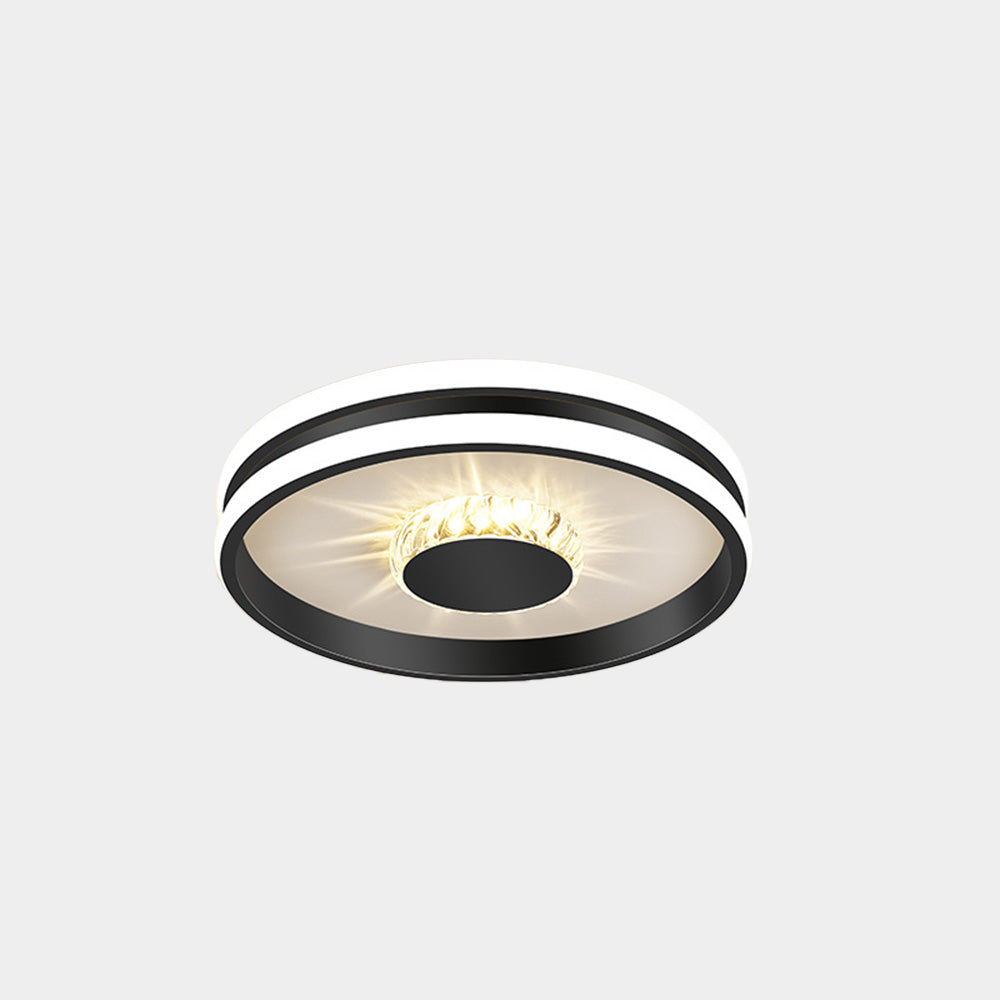 Plafonnier LED Cristal Éclat - Élégance Moderne pour Salon 12