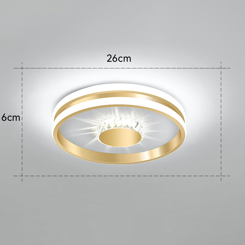 Plafonnier LED Cristal Éclat - Élégance Moderne pour Salon 4
