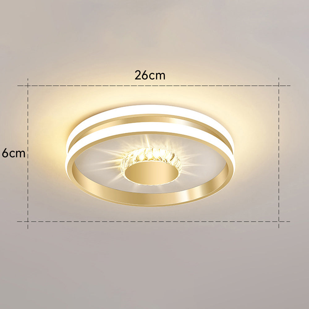 Plafonnier LED Cristal Éclat - Élégance Moderne pour Salon 6