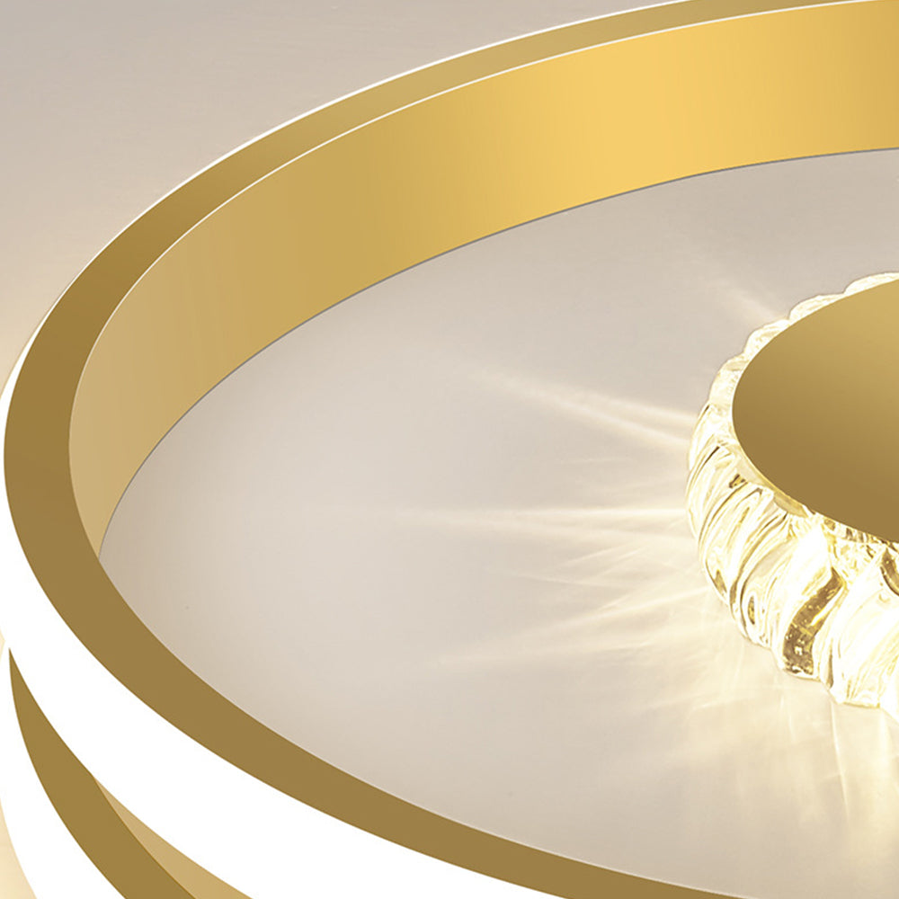 Plafonnier LED Cristal Éclat - Élégance Moderne pour Salon 7