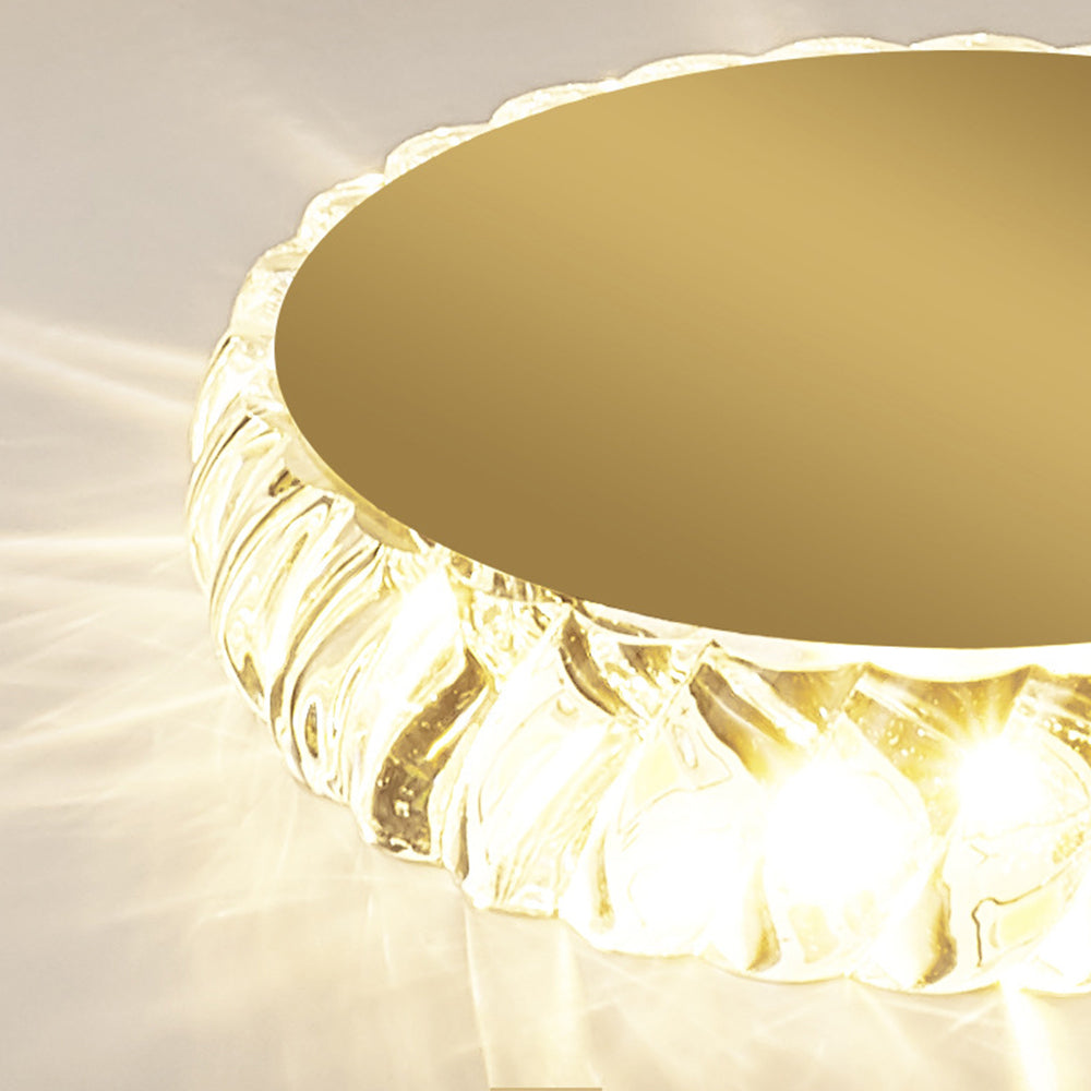 Plafonnier LED Cristal Éclat - Élégance Moderne pour Salon 8