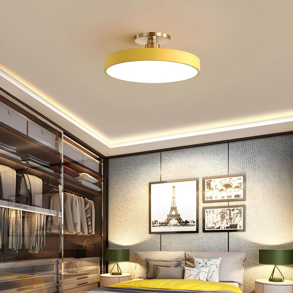 Plafonnier LED Design Circulaire - Lumière Éclatante 12