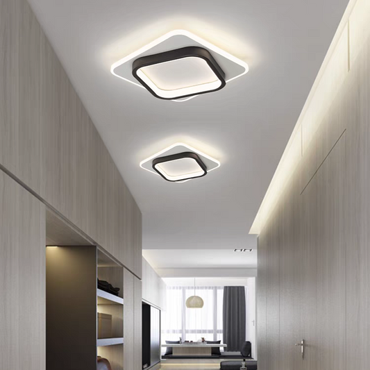 Plafonnier LED Design Éclat Doré - Élégance Moderne 0