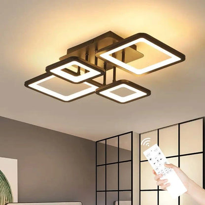 Plafonnier LED Dimmable - Éclat Moderne Design pour Salon et Cuisine 0