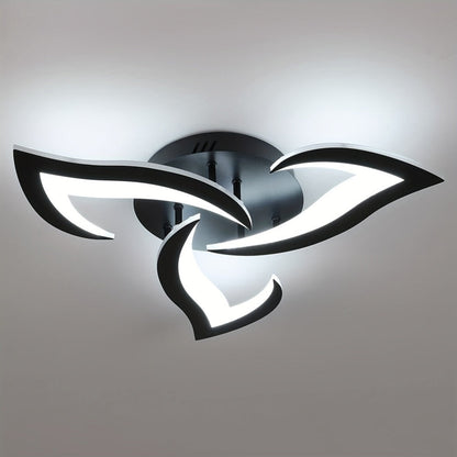Plafonnier LED Éclat Floral - Design Contemporain pour Salon 0