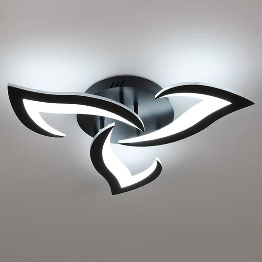 Plafonnier LED Éclat Floral - Design Contemporain pour Salon 0