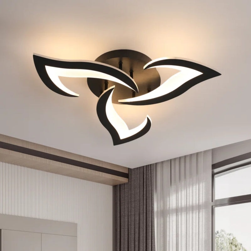 Plafonnier LED Éclat Floral - Design Contemporain pour Salon 1