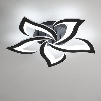 Plafonnier LED Éclat Floral - Design Contemporain pour Salon 4