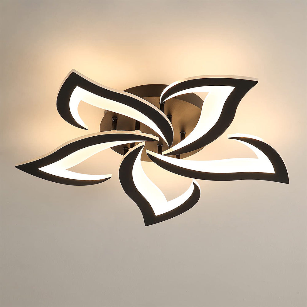 Plafonnier LED Éclat Floral - Design Contemporain pour Salon 7