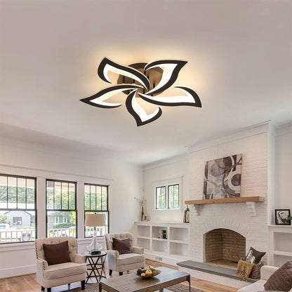 Plafonnier LED Éclat Floral - Design Contemporain pour Salon 8