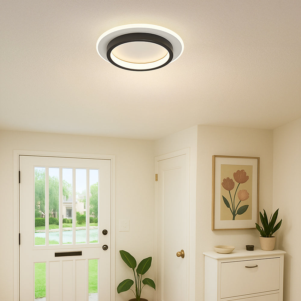 Plafonnier LED Élégance Métallique - Design Contemporain pour Salon 5