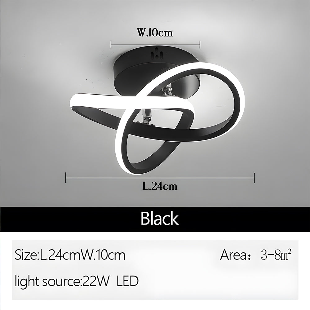 Plafonnier LED Élégance Métallique - Lumière Moderne 6