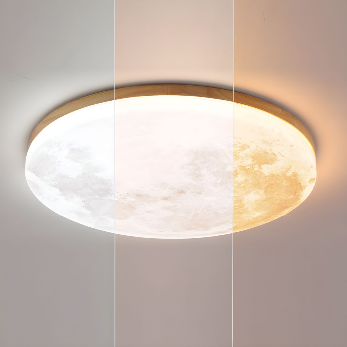 Plafonnier LED Lune Élégante - Design Minimaliste pour Salon et Chambre 7
