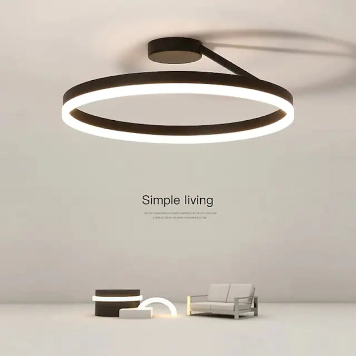 Plafonnier LED Minimaliste - Éclat Nordique Design 3