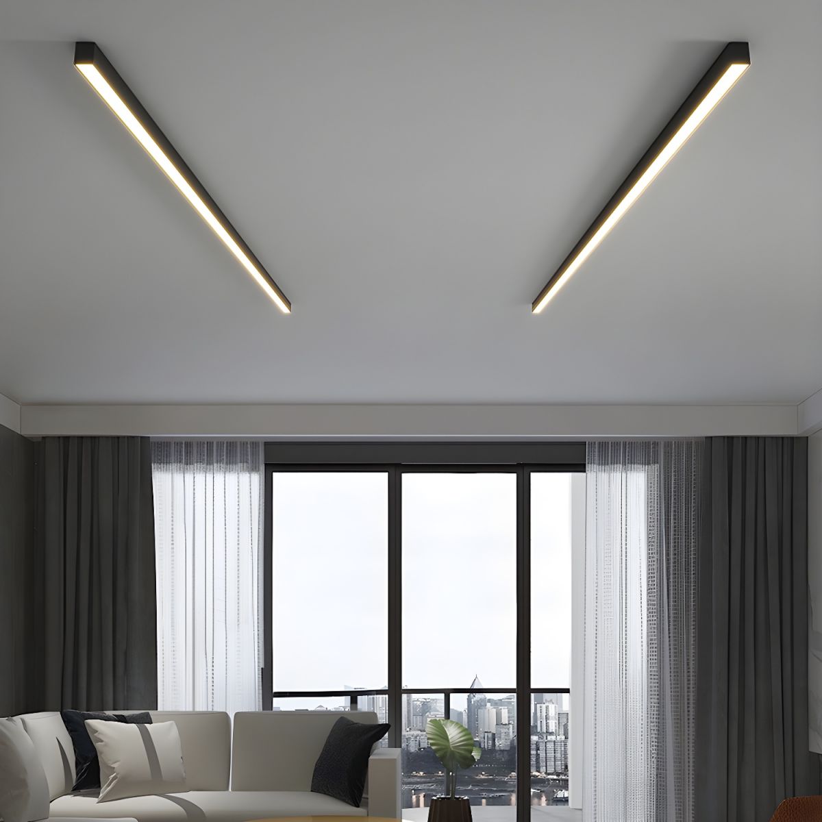 Plafonnier LED Minimaliste - Luminance Élégante 1
