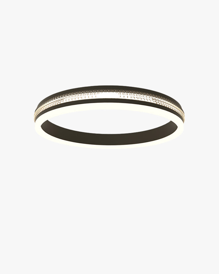 Plafonnier LED Noir Carré ou Rond